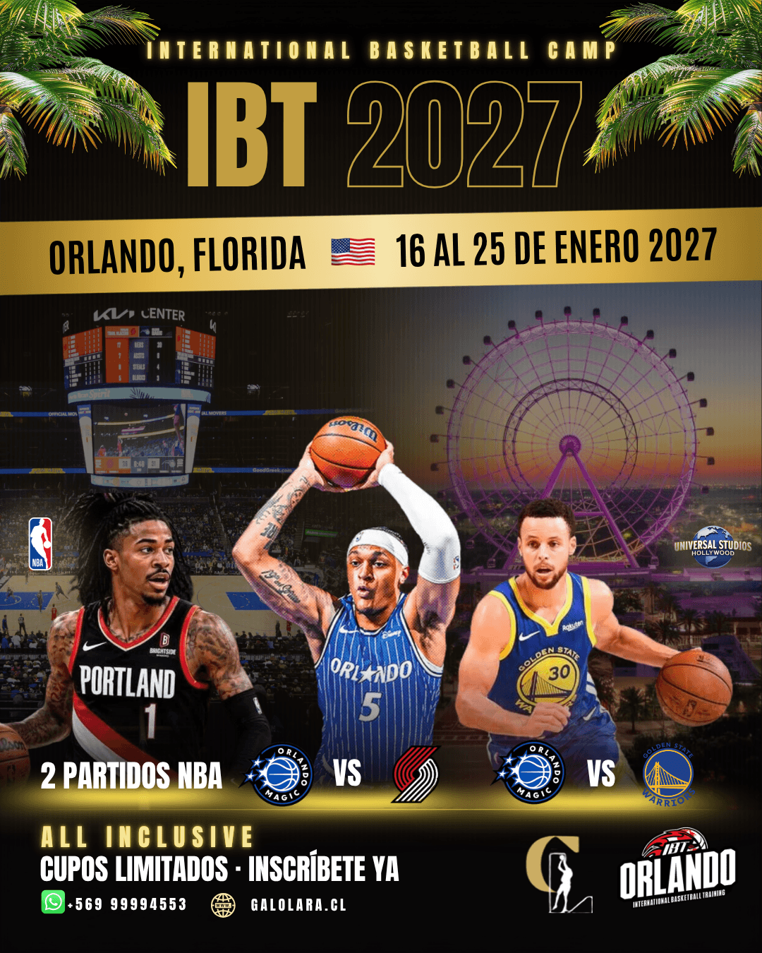 IBT International Basketball Camp – Orlando 2027