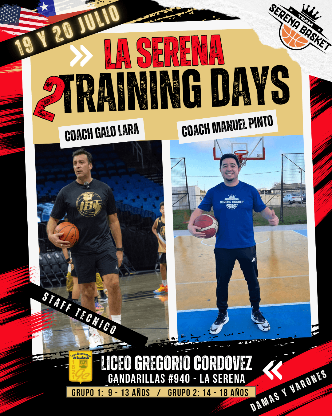 Training Days en La Serena junto al Coach Galo Lara y el Coach Manuel Pinto!