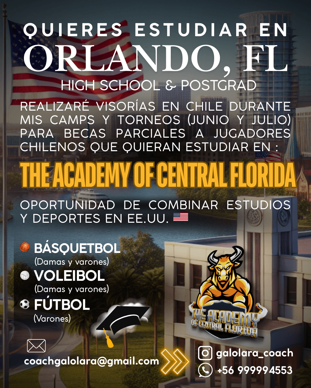 🎓 ¿Quieres estudiar y competir en Estados Unidos?